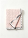 Geometric Border Knit Scarf