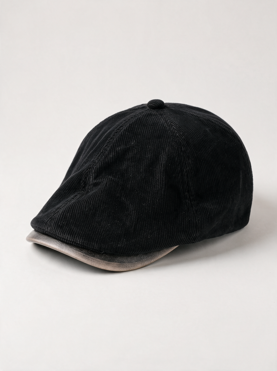Corduroy Newsboy Cap