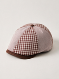 Plaid Patchwork Newsboy Cap