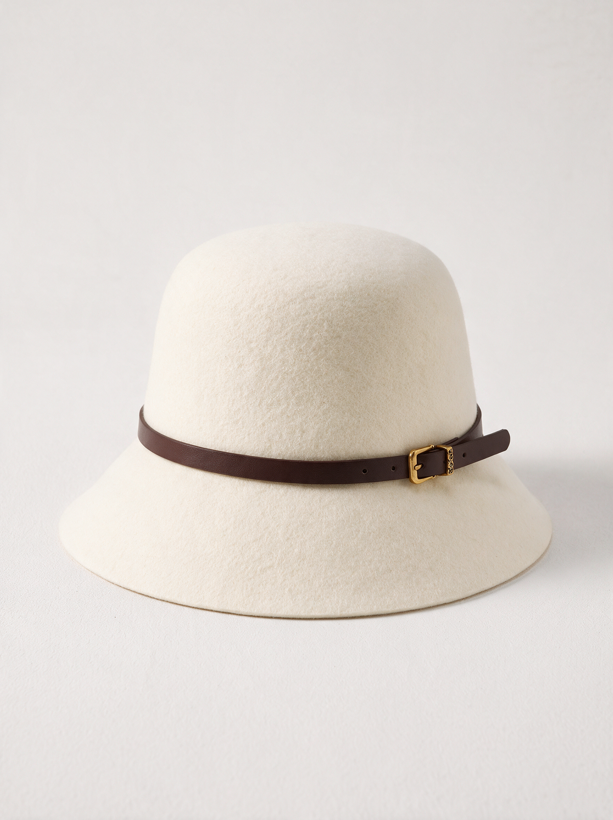 Belted Wool Bucket Hat