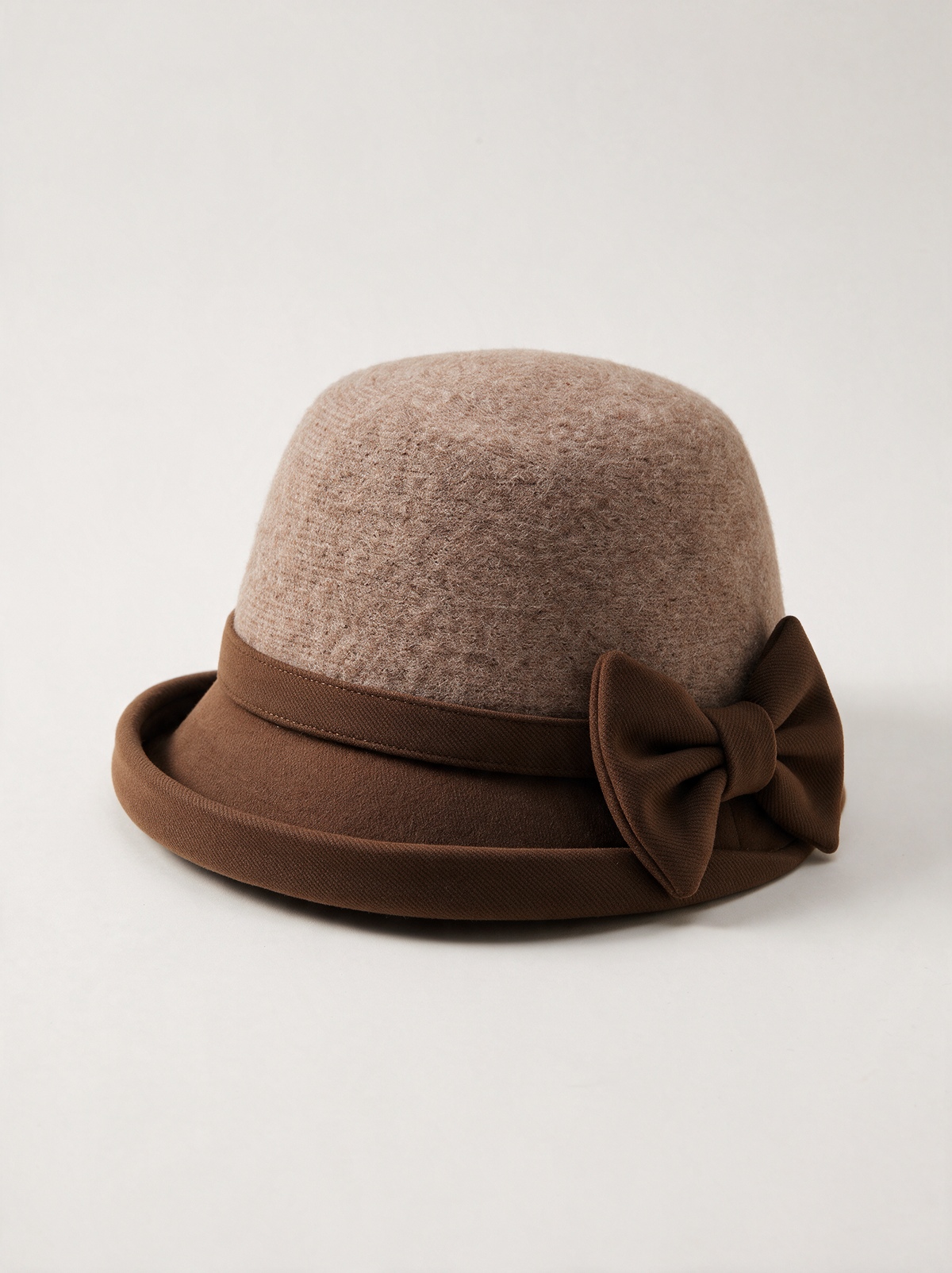 Wool-Blend Bow Bucket Hat