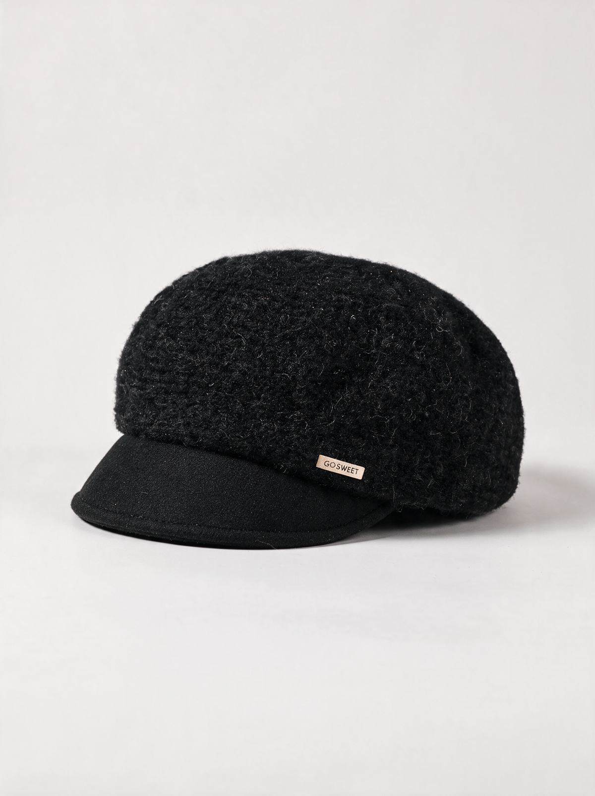 Knit Wool Baker Boy Cap