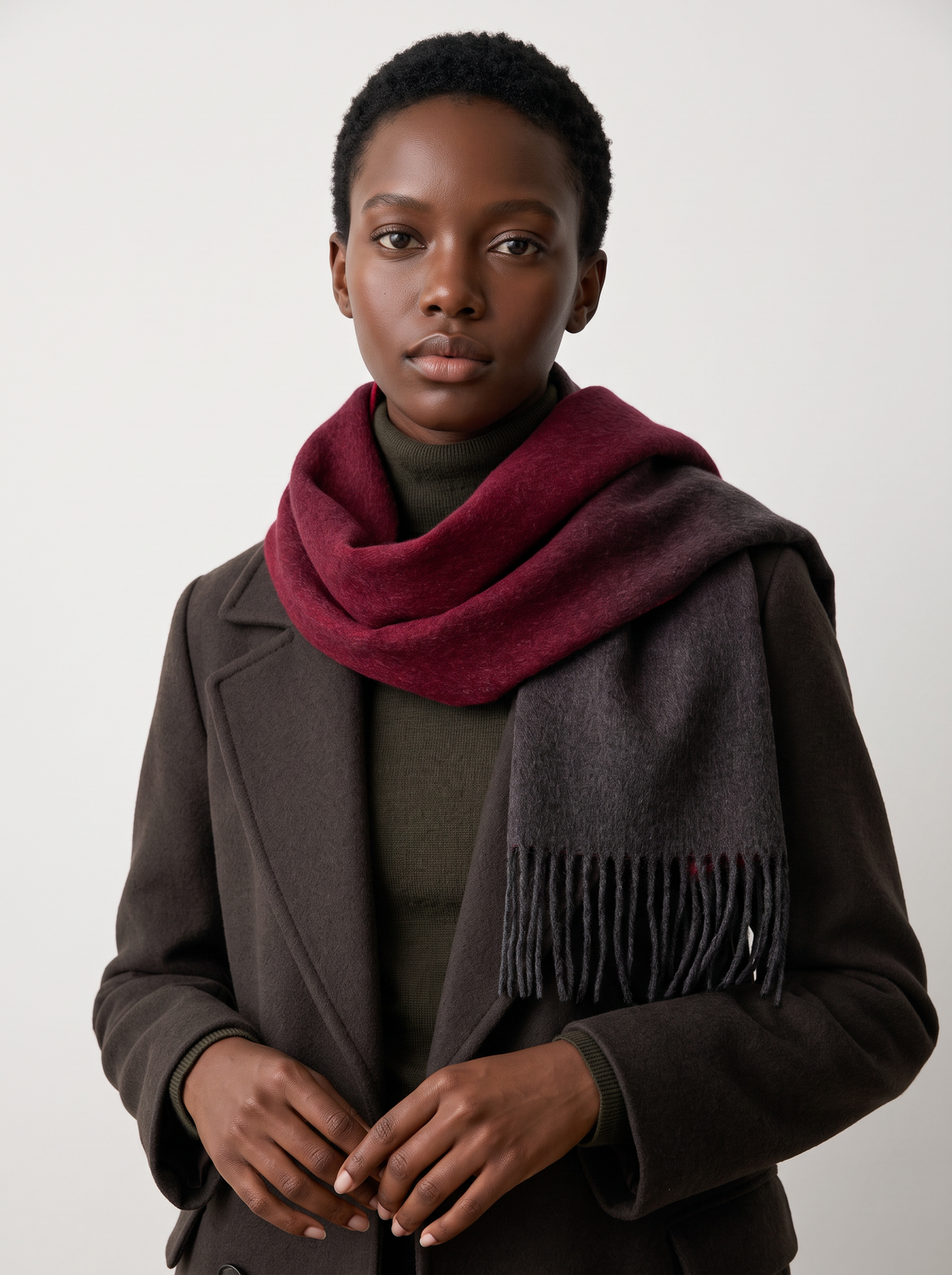 100% Australian Wool Gradient Scarf