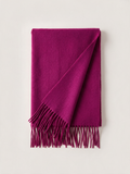 100% Australian Wool Scarf | Solid Minimalist Wrap