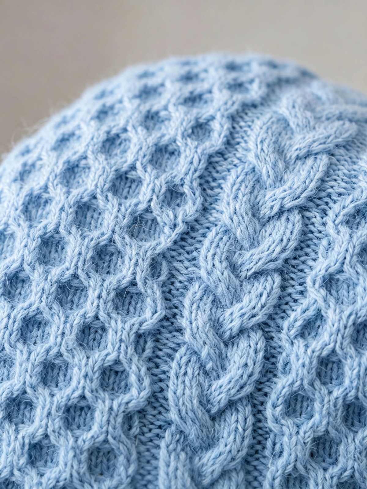 Textured Honeycomb Knit Scarf