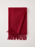 300g Cashmere-Feel Oversized Fringe Scarf | Solid Blanket Wrap