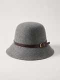 Belted Wool Bucket Hat