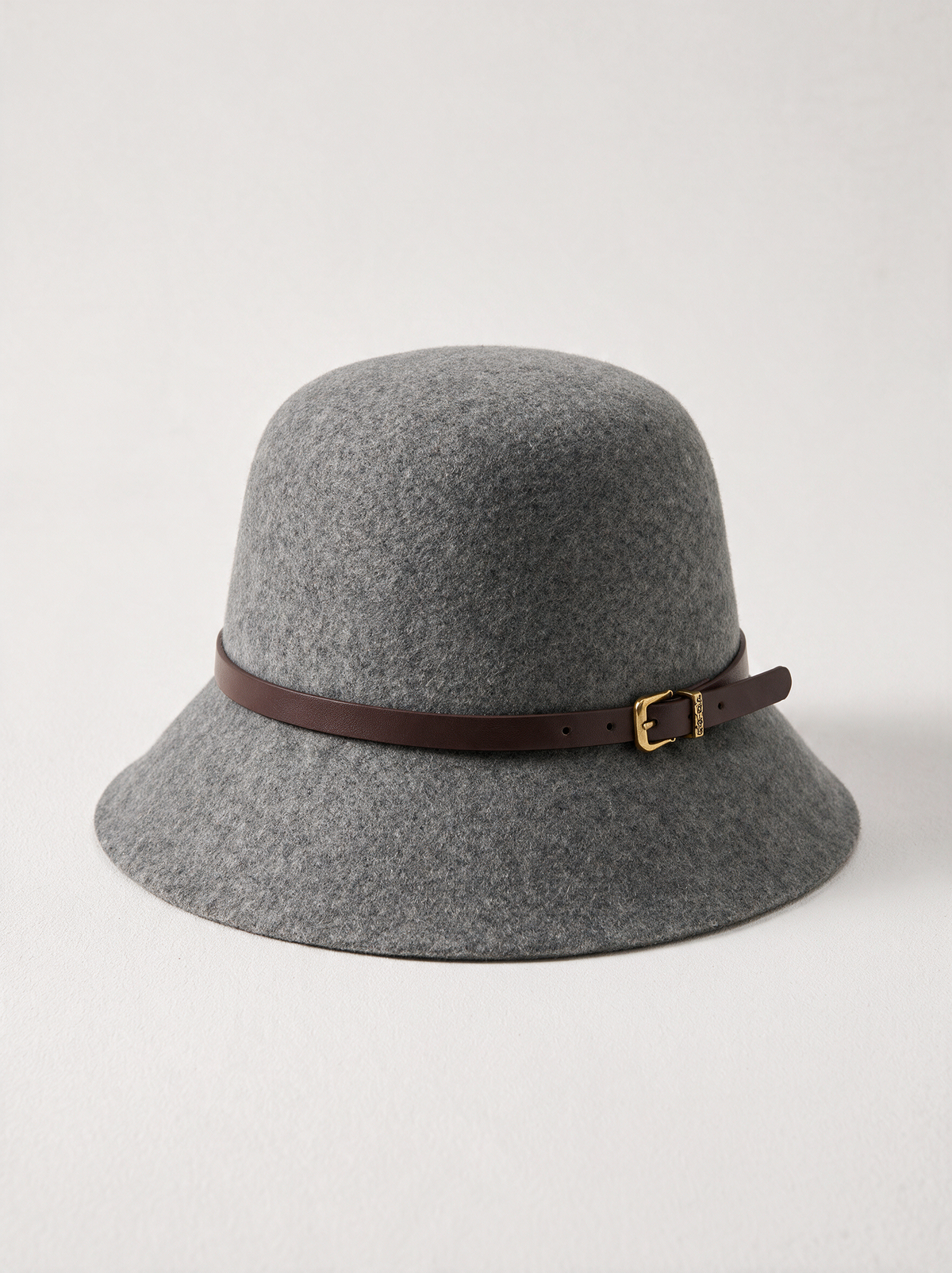 Belted Wool Bucket Hat