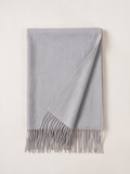300g Cashmere-Feel Oversized Fringe Scarf | Solid Blanket Wrap