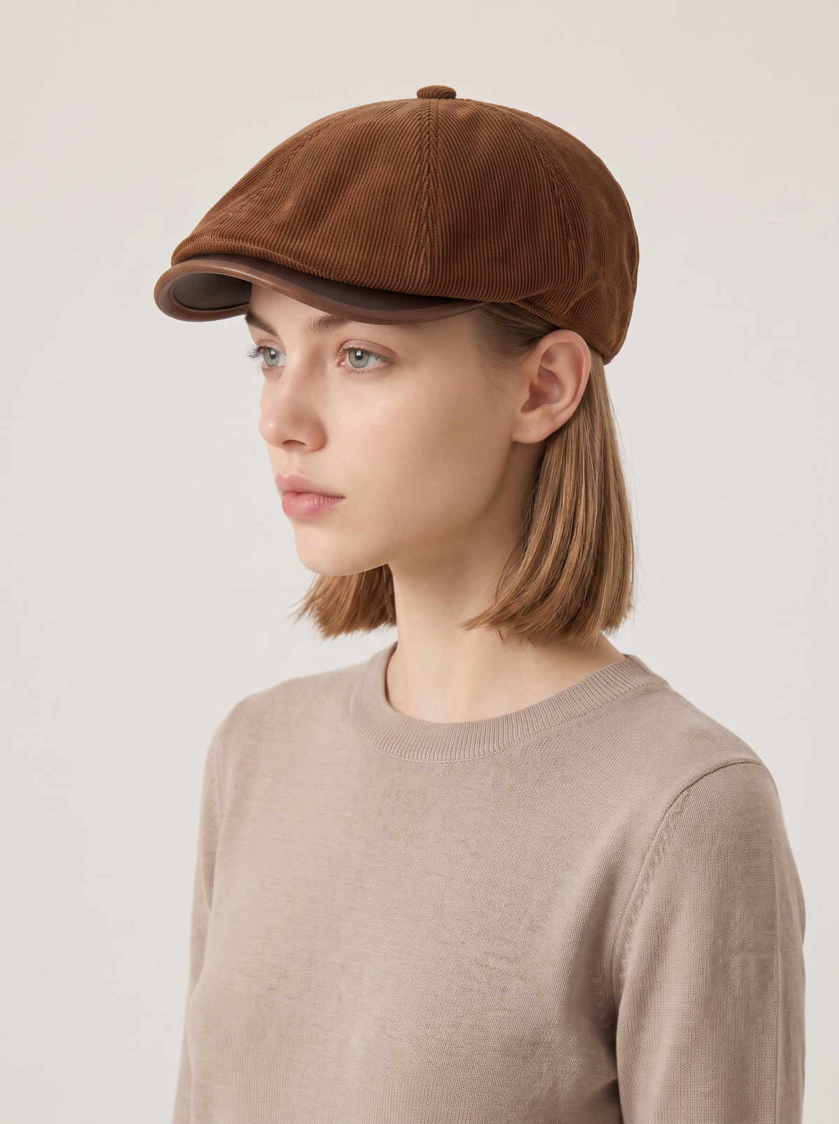 Corduroy Newsboy Cap