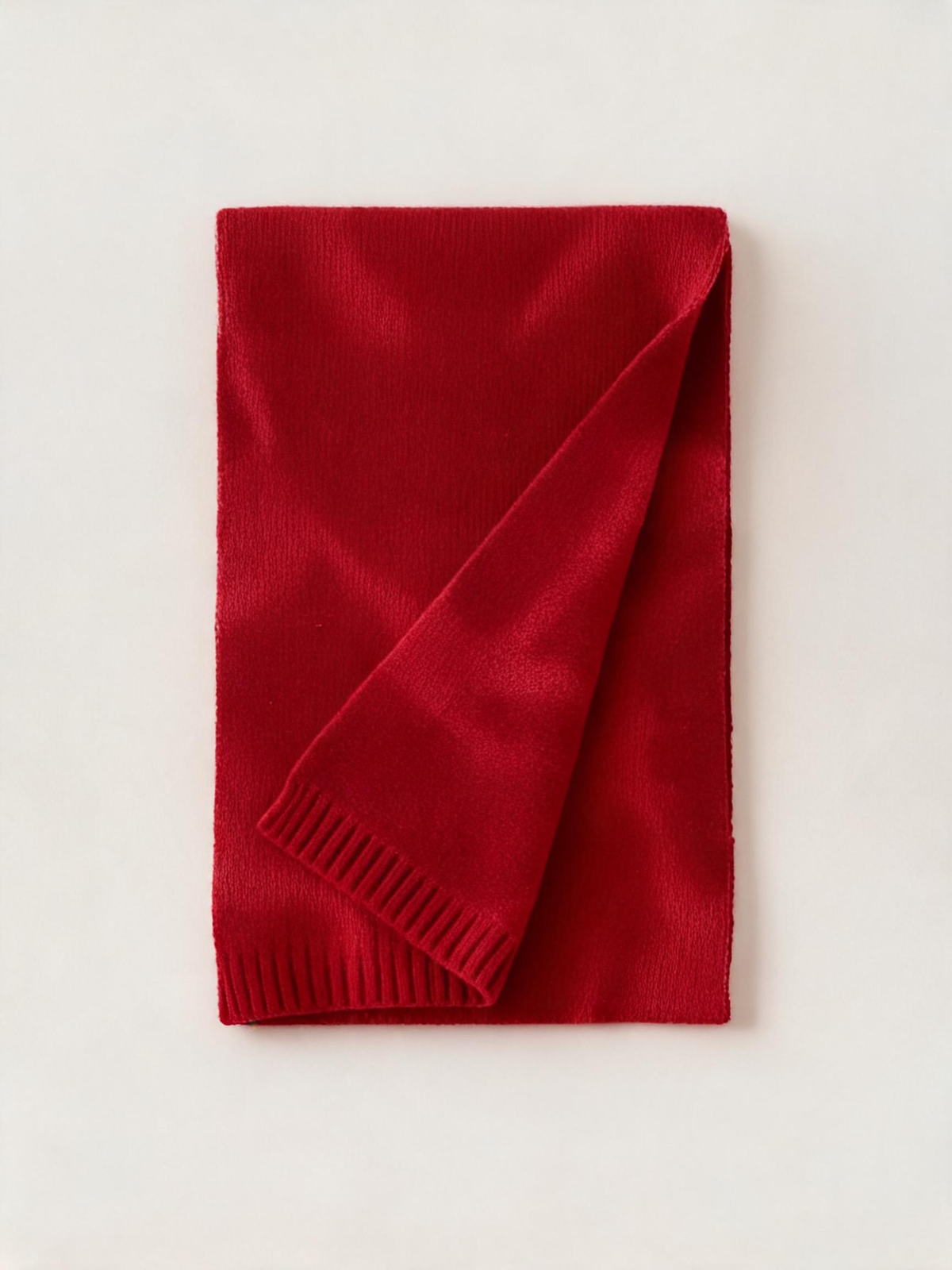 Painterly Colour 100% Wool Knit Scarf