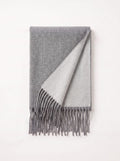 Double-Faced Solid Scarf | Cashmere-Feel Long Fringe Wrap