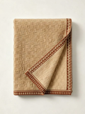 Geometric Border Knit Scarf