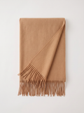 300g Cashmere-Feel Oversized Fringe Scarf | Solid Blanket Wrap