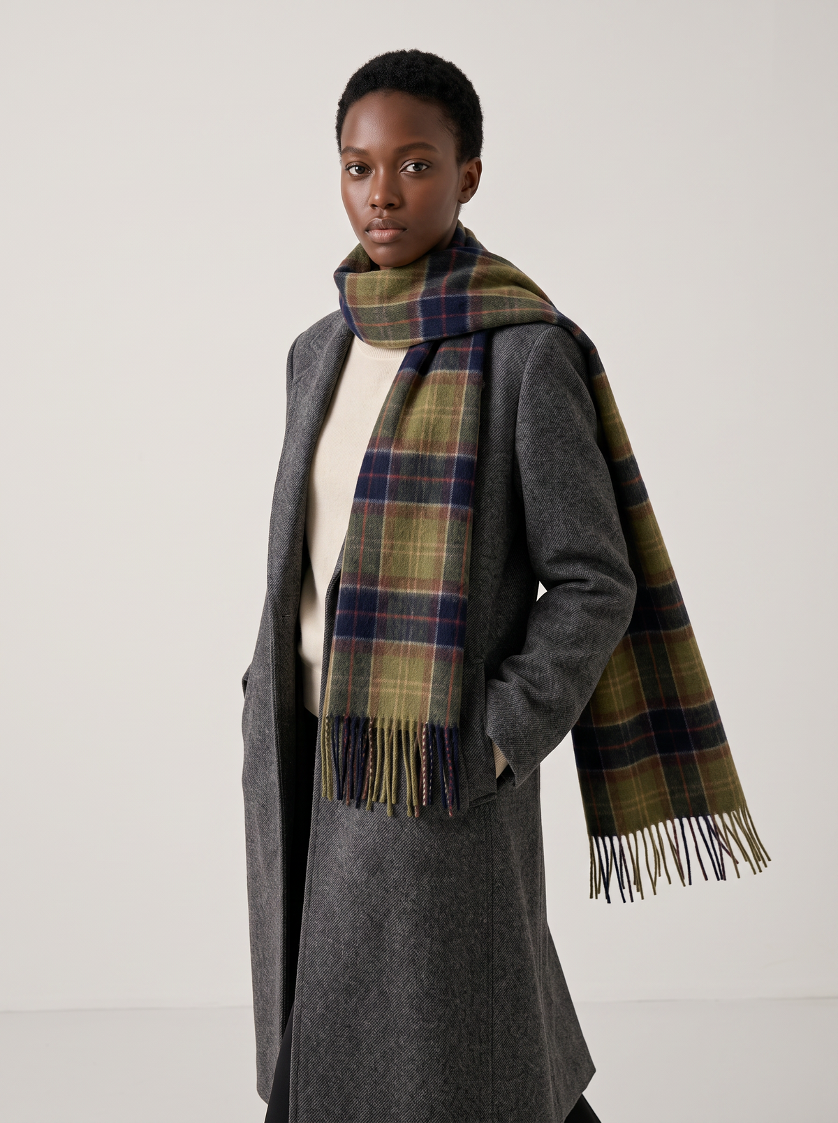 100% Wool Classic Tartan Scarf