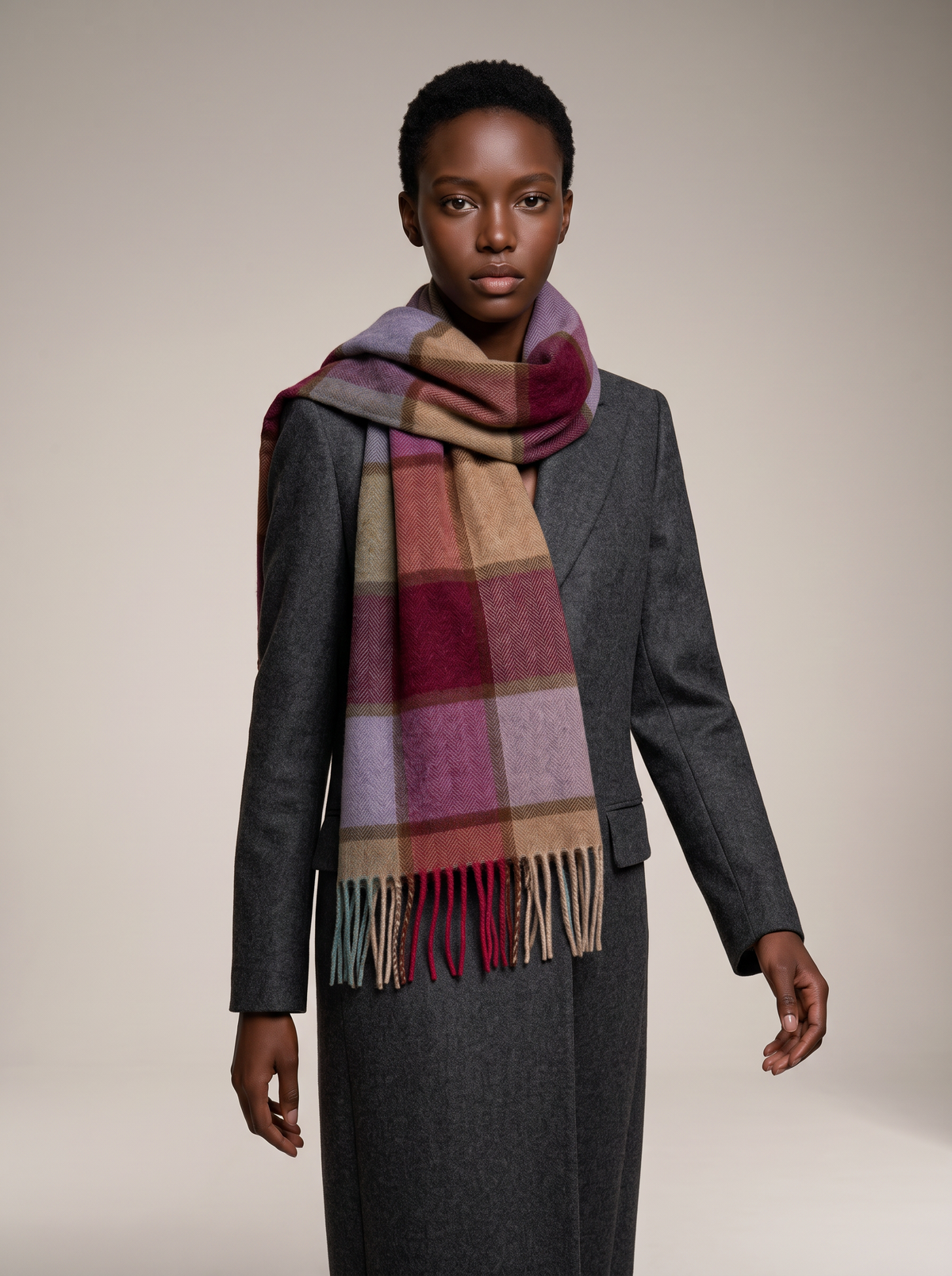 100% Wool Heritage Plaid Scarf