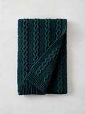 100% Wool Textured Knit Scarf
