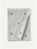 Embroidered Short Knit Scarf