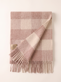 100% Wool Windowpane Check Scarf