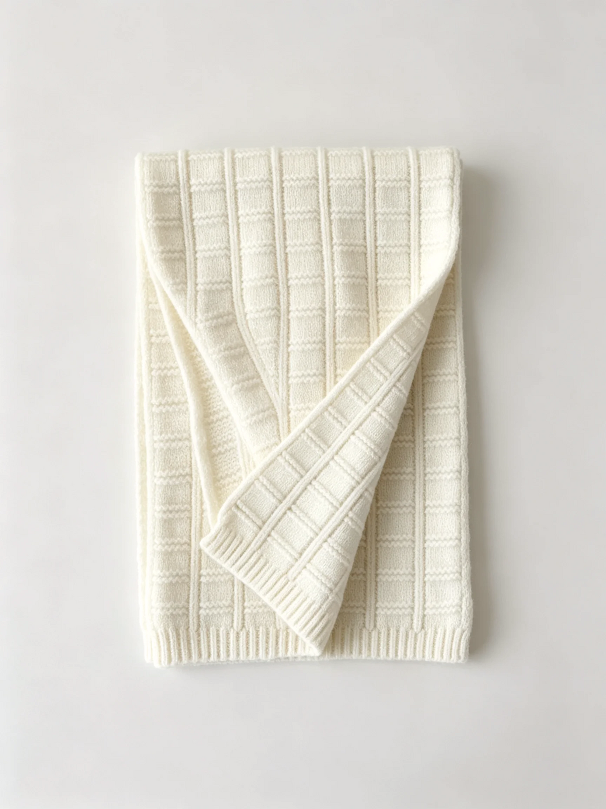 Cable-Knit Winter Scarf