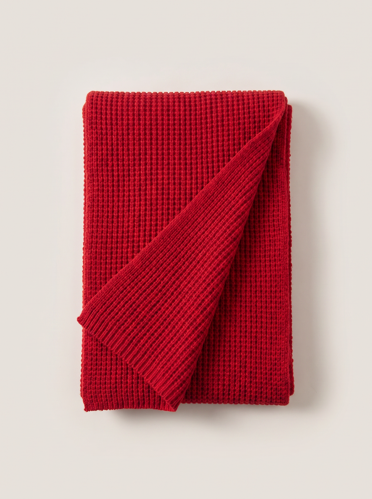 Long Rib-Knit Scarf