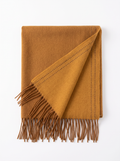 100% Wool Minimalist Border Scarf