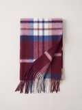 100% Wool Brushed Plaid Scarf