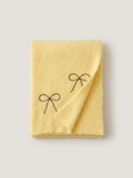 Bow-Embroidered Knit Scarf