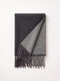 Double-Faced Solid Scarf | Cashmere-Feel Long Fringe Wrap