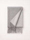 Double-Faced Solid Scarf | Cashmere-Feel Long Fringe Wrap