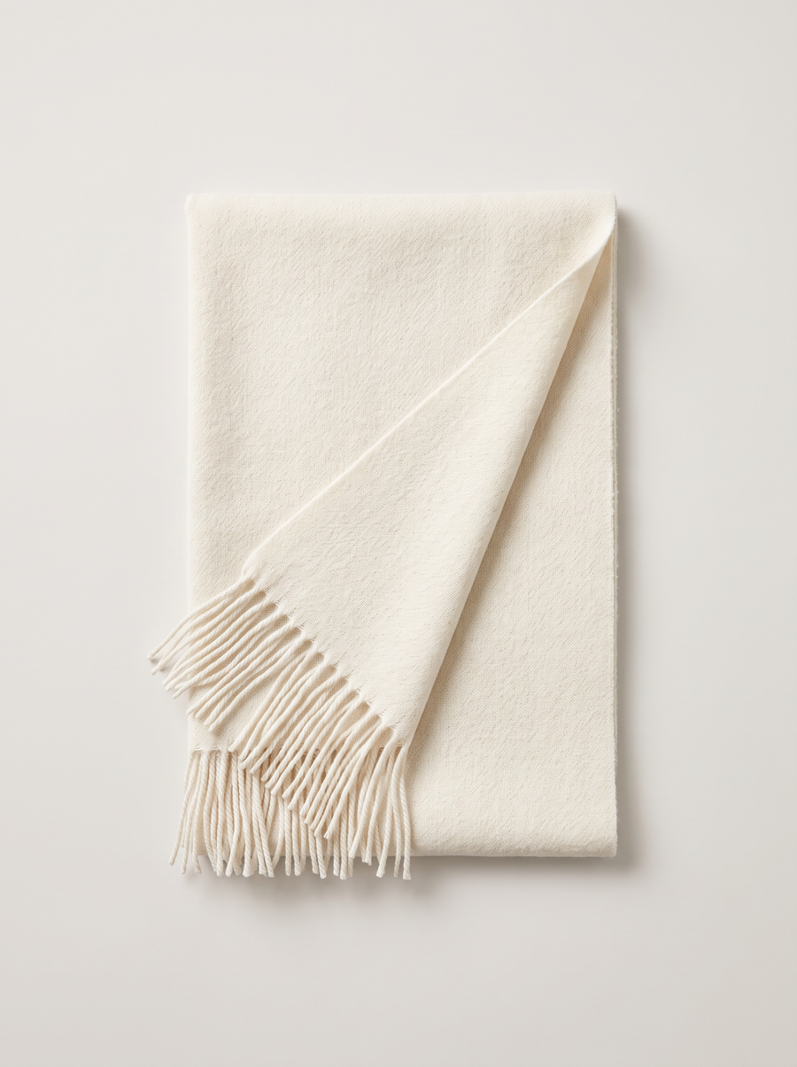 100% Australian Wool Scarf | Solid Minimalist Wrap