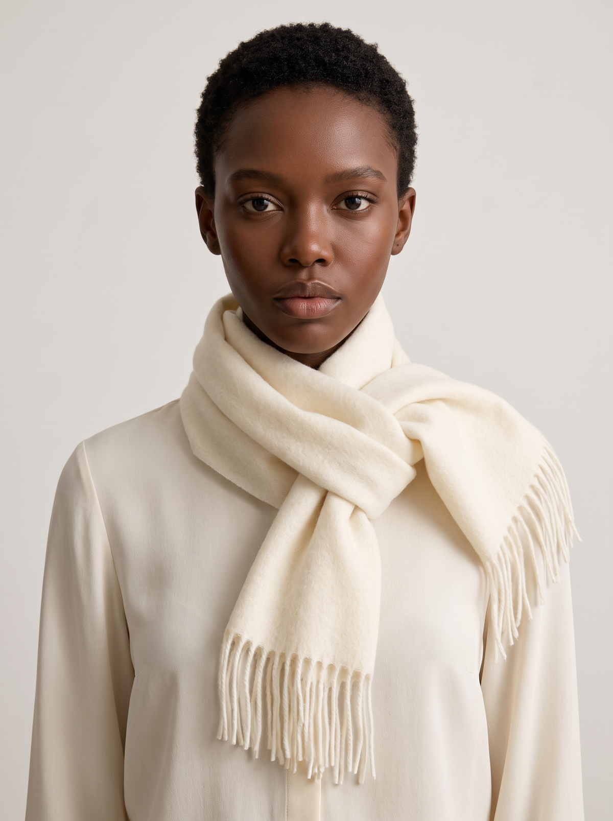 100% Australian Wool Scarf | Solid Minimalist Wrap