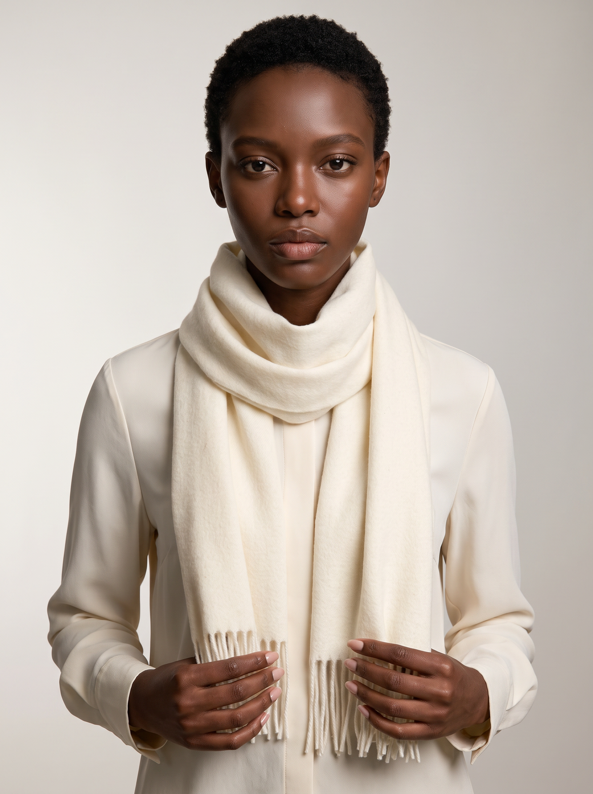 100% Australian Wool Scarf | Solid Minimalist Wrap