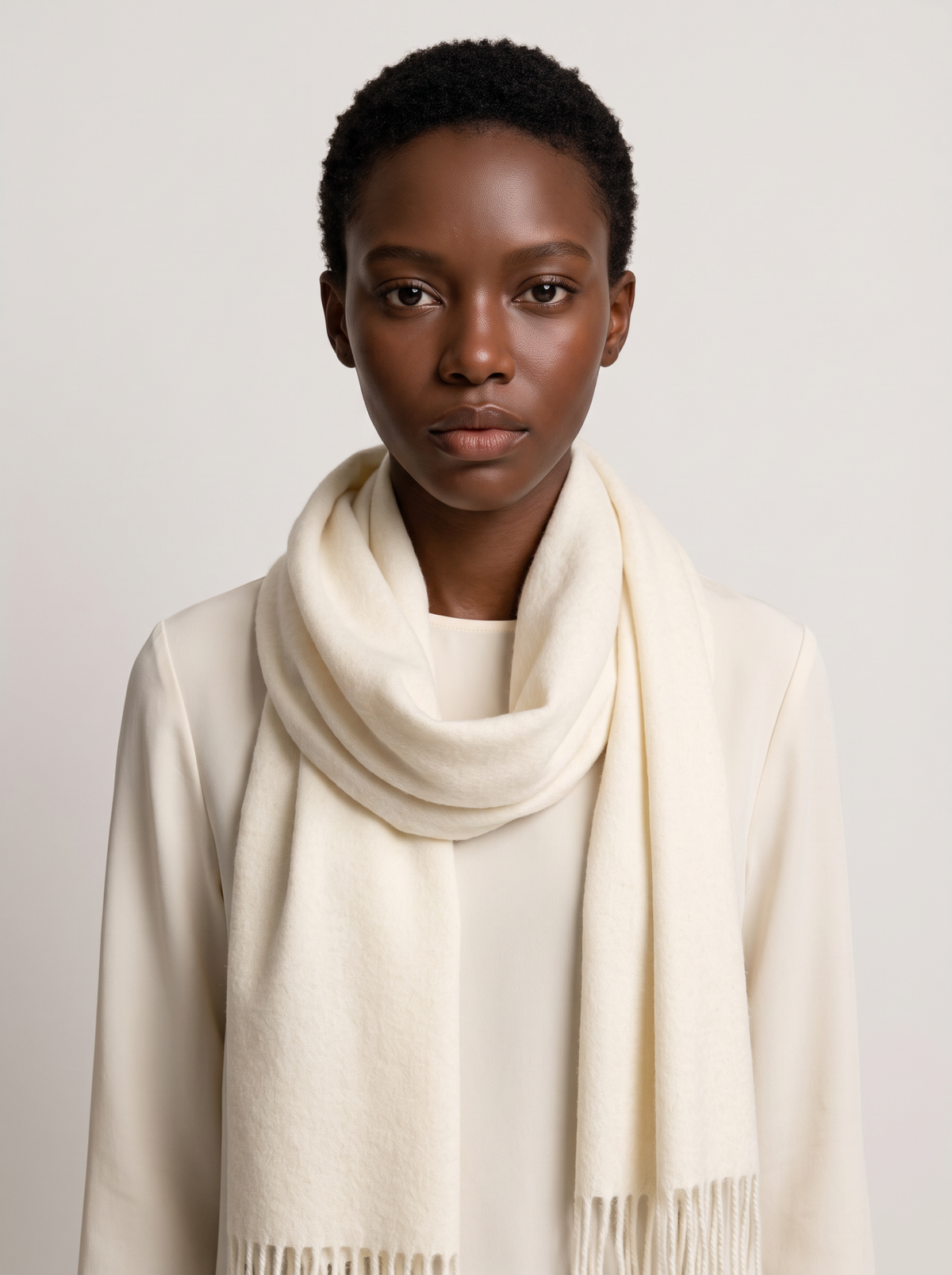 100% Australian Wool Scarf | Solid Minimalist Wrap