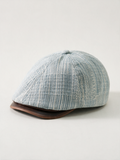 Tweed Stripe Newsboy Cap