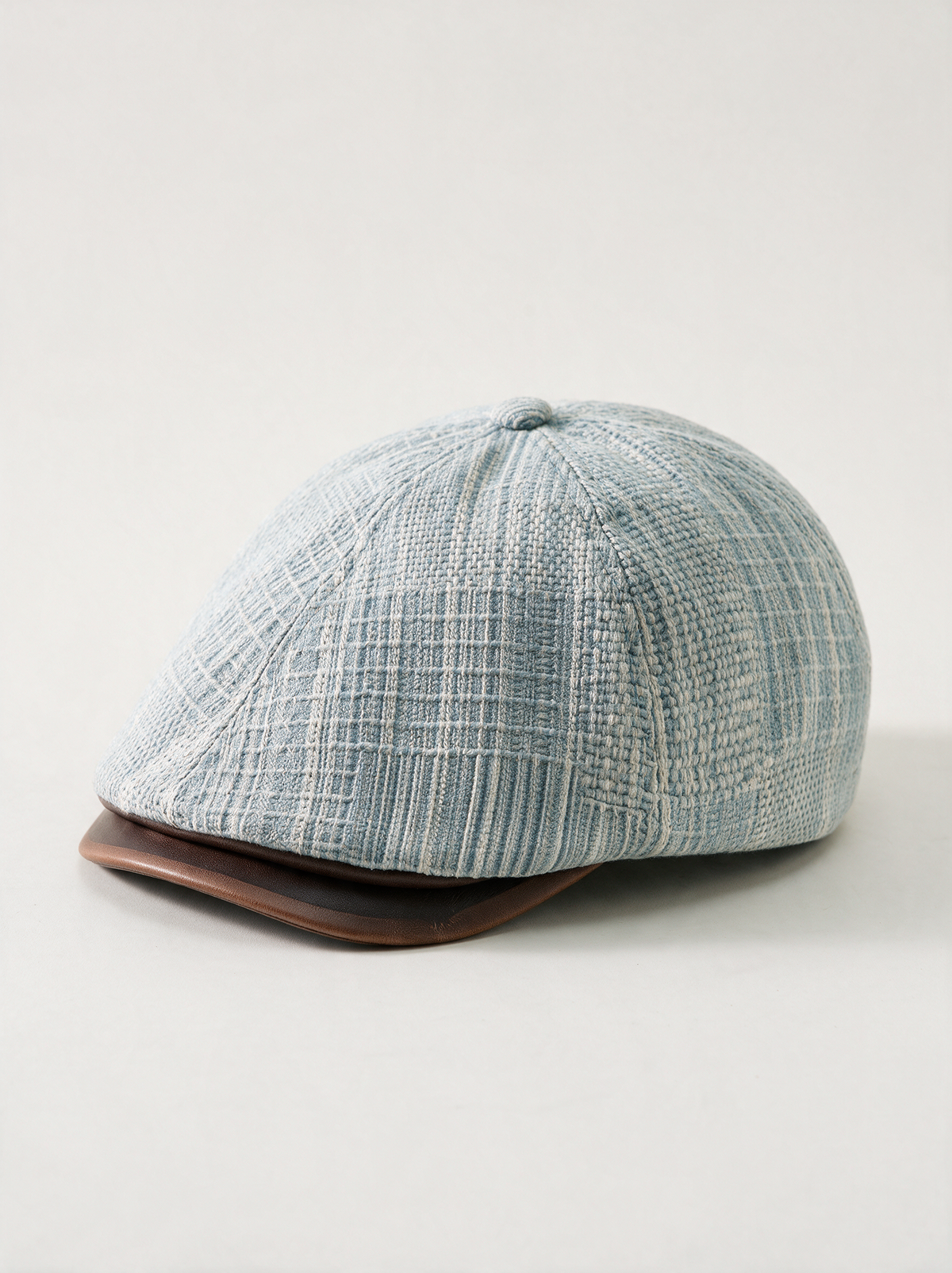 Tweed Stripe Newsboy Cap