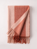 "Nordic Contrast" Color-Block 100% Australian Wool Scarf