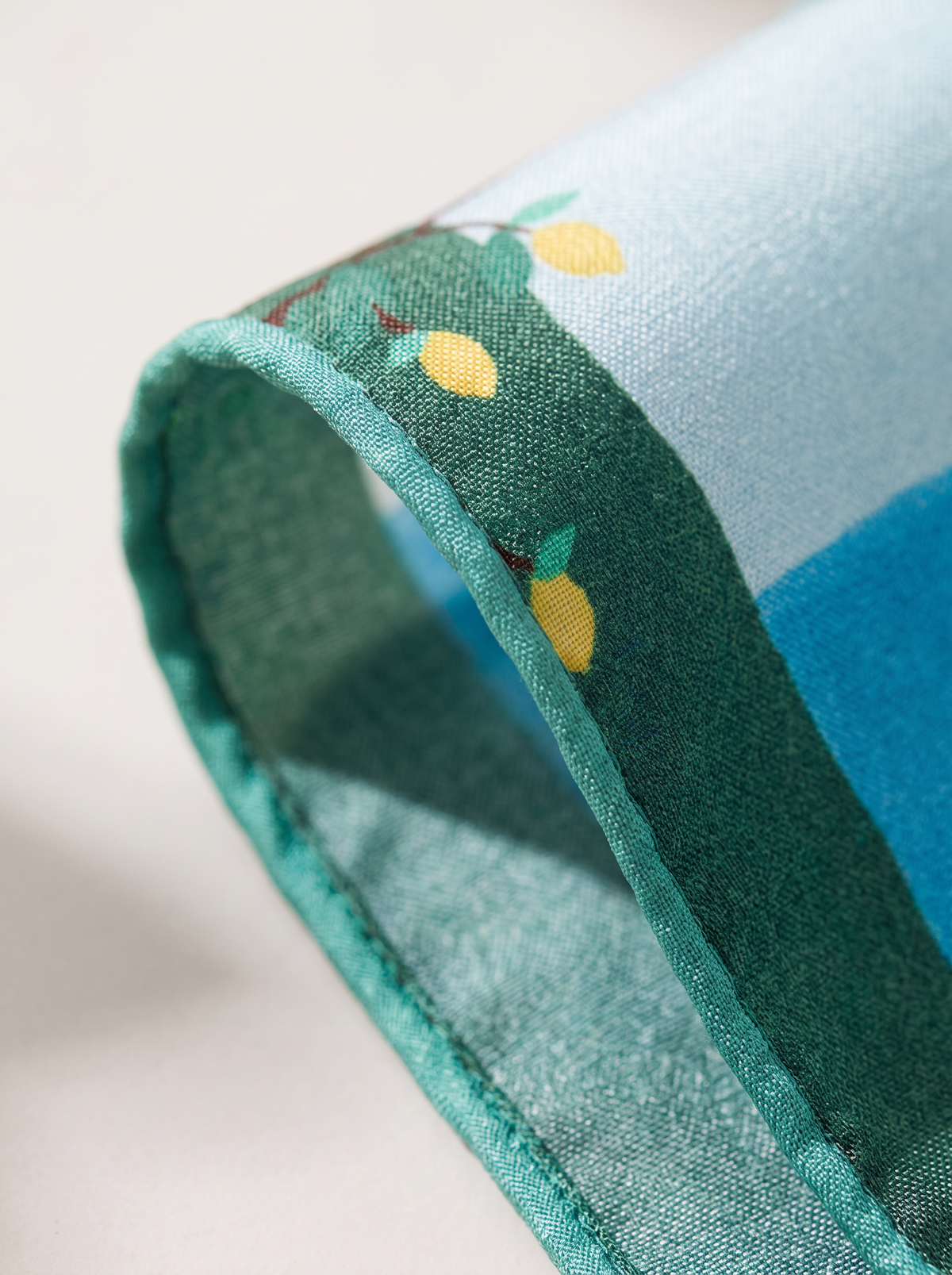 "Ocean Reverie" 100% Mulberry Silk Scarf