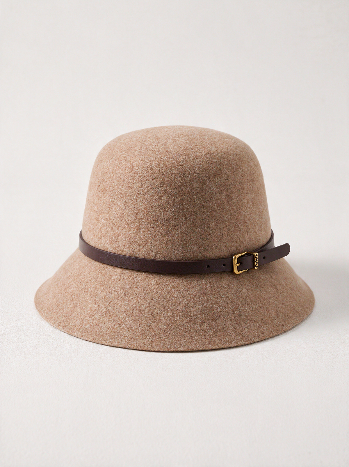 Belted Wool Bucket Hat