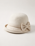 Wool-Blend Bow Bucket Hat