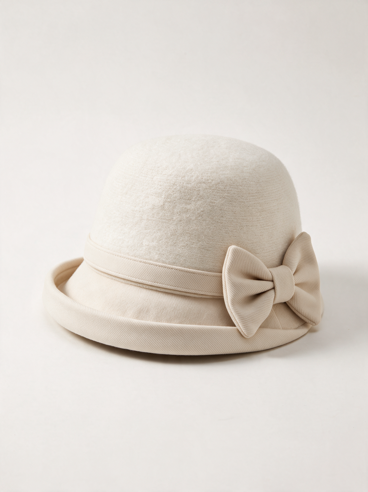 Wool-Blend Bow Bucket Hat