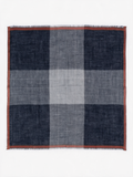 100% Cashmere Square Scarf | Colour-Block Panel Design