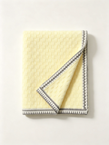 Geometric Border Knit Scarf