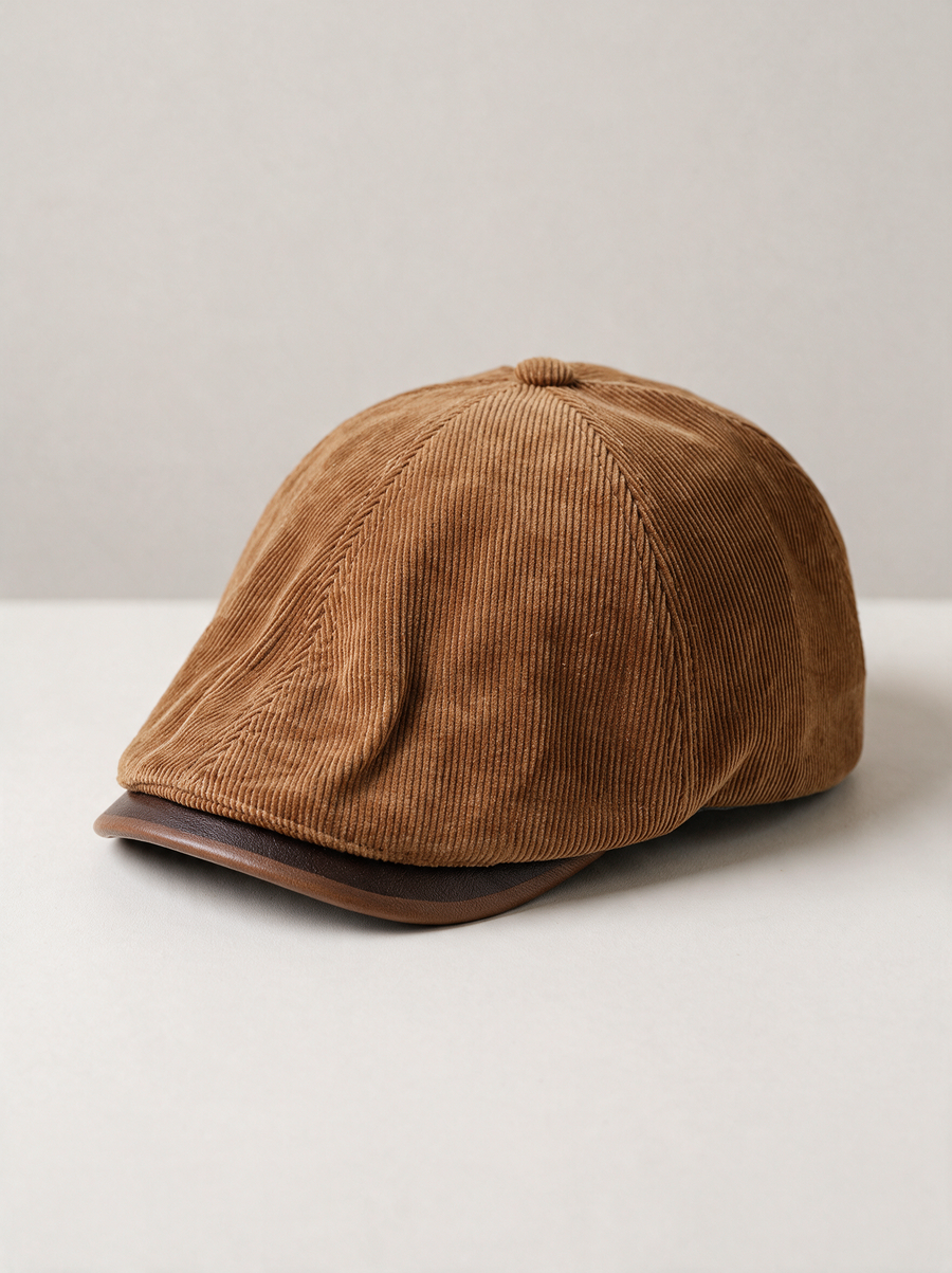 Corduroy Newsboy Cap