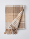 100% Wool Soft Check Scarf