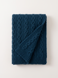 100% Wool Textured Knit Scarf