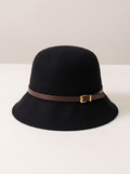 Belted Wool Bucket Hat
