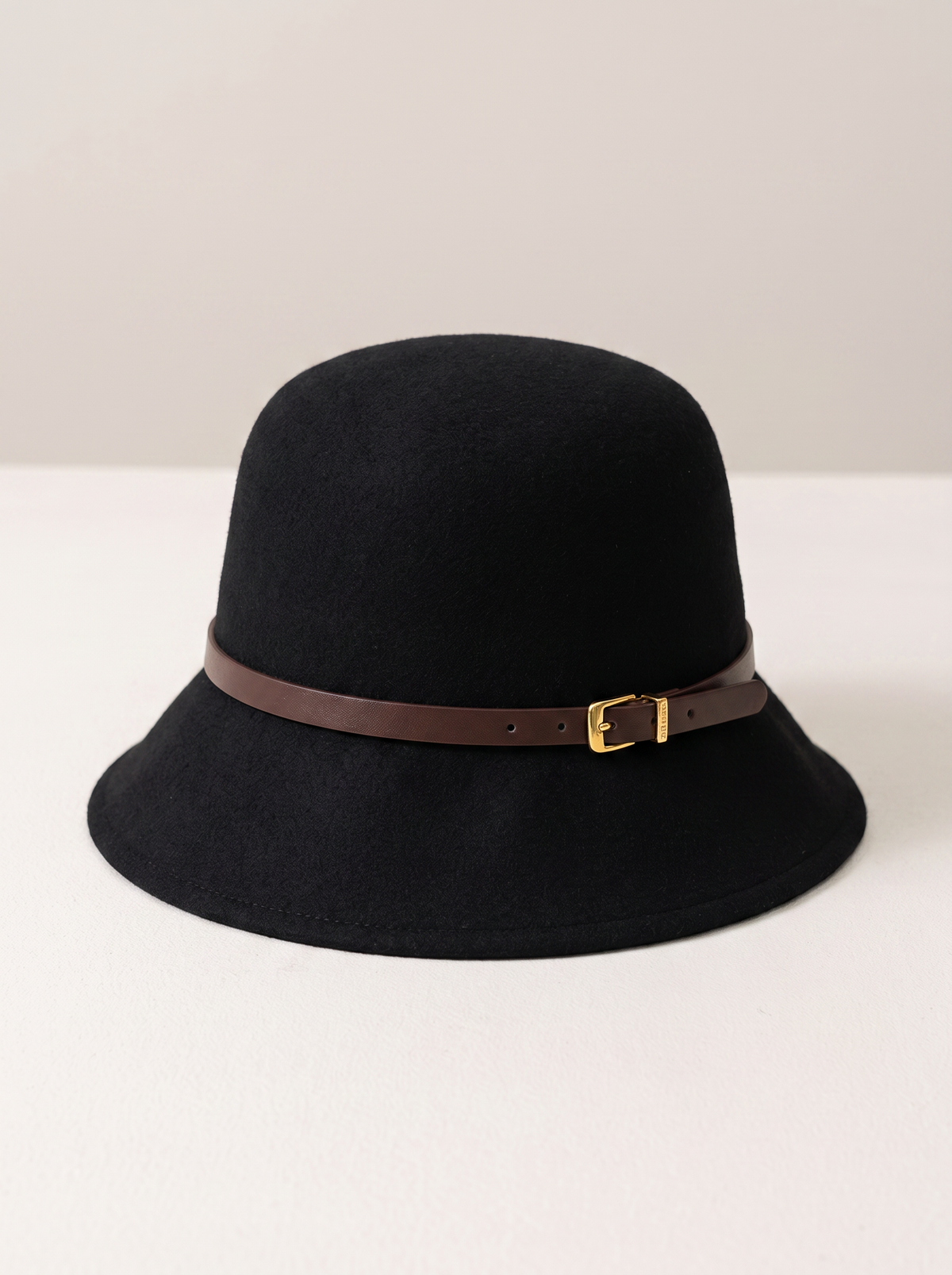 Belted Wool Bucket Hat