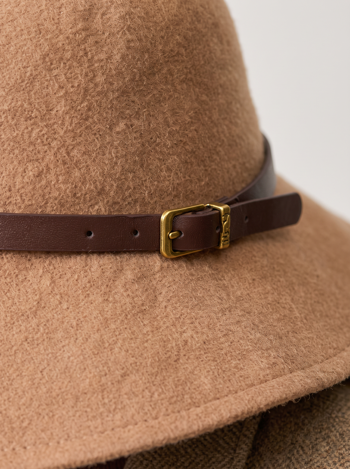 Belted Wool Bucket Hat