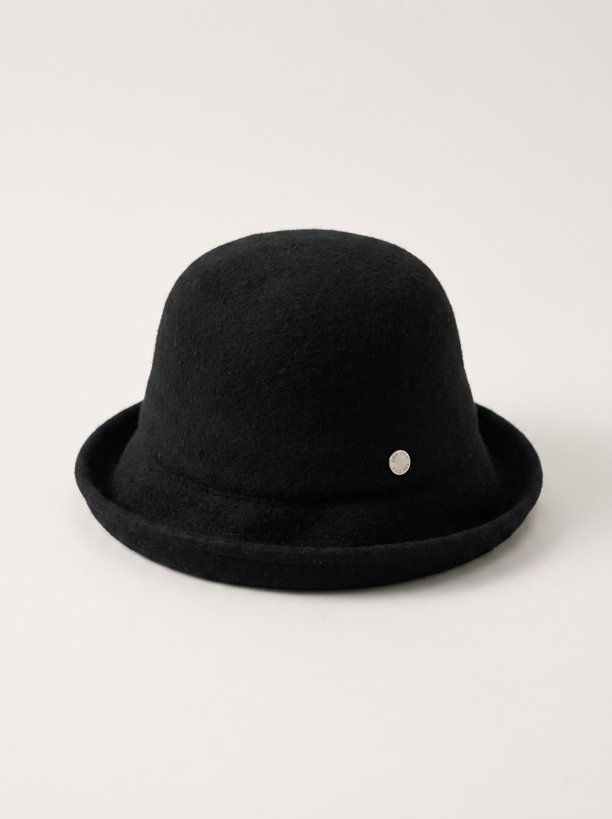 Wool-Blend Button Bucket Hat